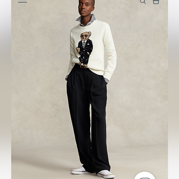 ❌SOLD❌ Polo Bear 🐻 Intarsia knit sweater - Picture 3 of 6